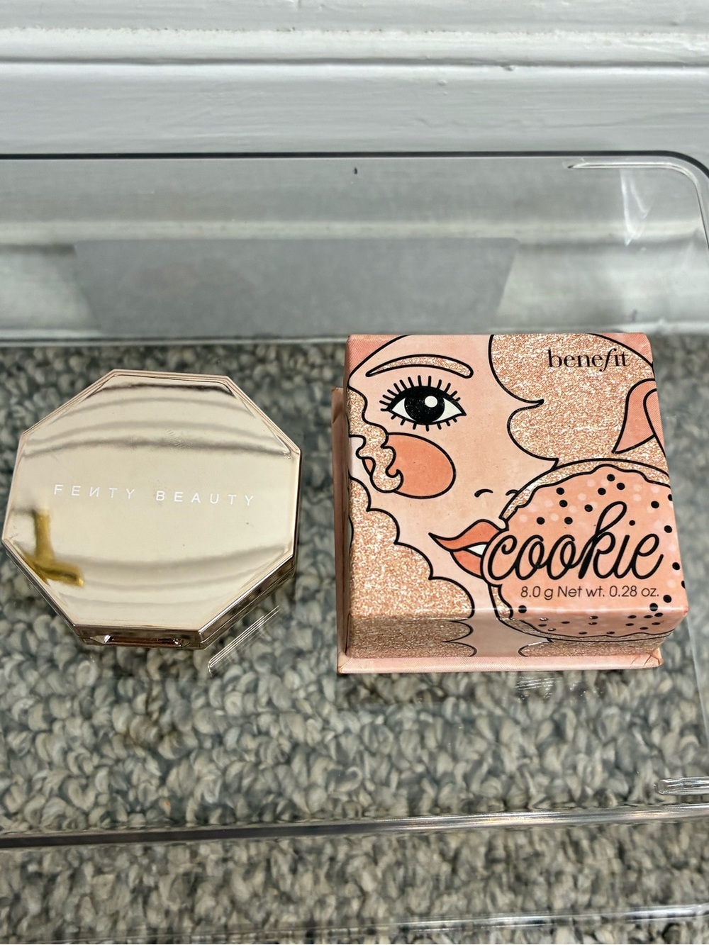 Fenty Beauty & Benefit highlighters